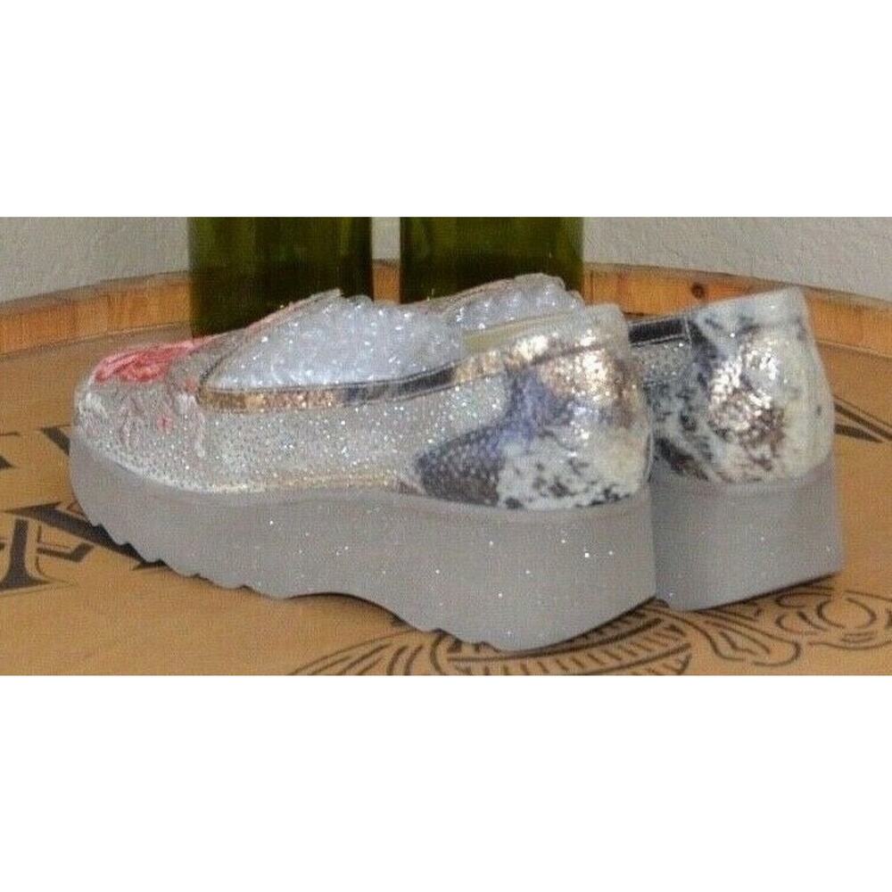 Fernando Pensato Designer Couture Embroidered Wedges Women's Size 5 - Picture 4 of 6